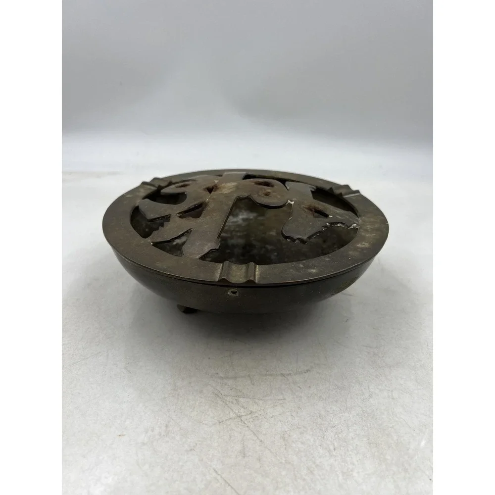 Vintage Brass Horse Ashtray Mid Century Equestrian Decorative Trinket Dish 8